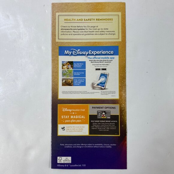 Disney Hollywood Studios 50th Anniversary Guidemap English French Collectors Set - Picture 3 of 11